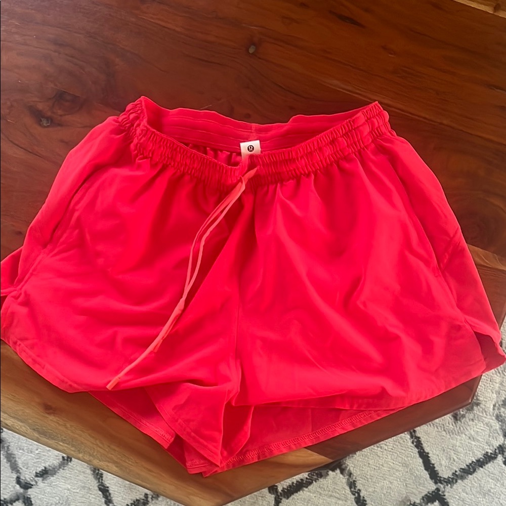 Women's Red Athletic Shorts